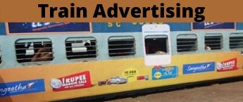Train Advertisement , Balharshah - Mumbai CSMT Sewagram Composite Express Indian Railway Advertisement 